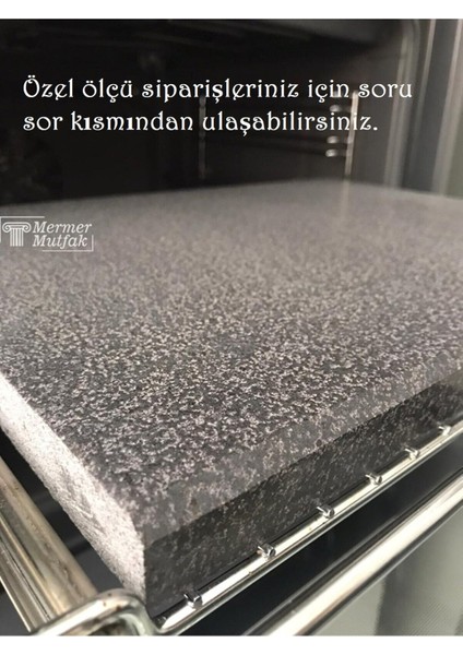 Doğal Bazalt Fırın Taşı - Yuvarlak 30CM Çap - Pizza Taşı, Ekmek Taşı, Pişirme Taşı