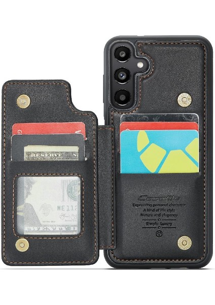 Samsung Galaxy A25 5g Kart Tutucu Pu Deri Rfıd Için Caseme Cüzdan Kılıf (Yurt Dışından)