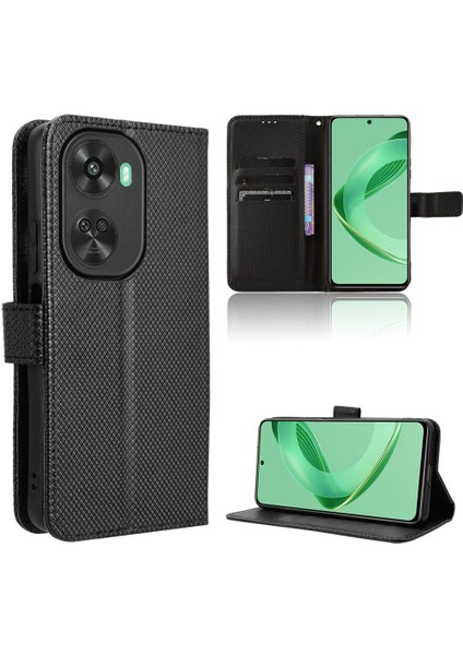 Huawei Nova 11 Se Için Kılıf Kapak Manyetik Cüzdan Kickstand Kart Tutucu (Yurt Dışından) modelleri