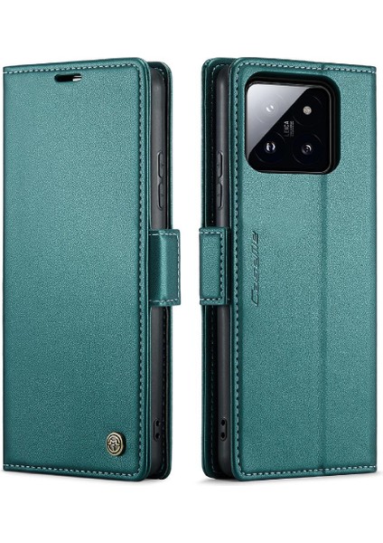 Xiaomi 14 Pro Darbeye Durumda Cüzdan Durumda Kickstand Anti (Yurt Dışından)