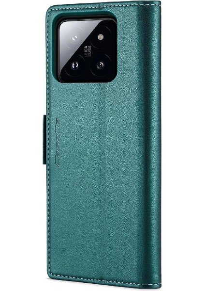 Xiaomi 14 Pro Darbeye Durumda Cüzdan Durumda Kickstand Anti (Yurt Dışından)