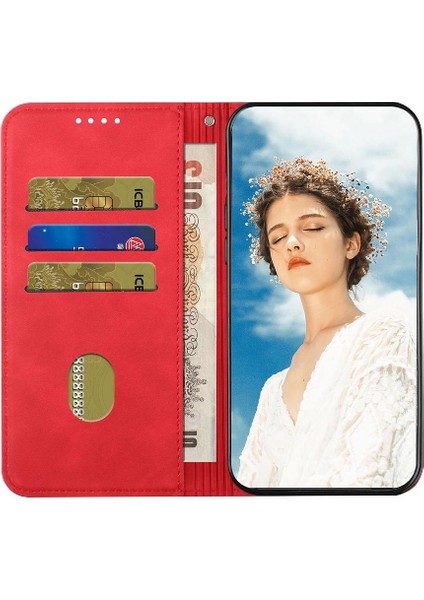 SZY Mall Samsung Galaxy S22 Artı Folio Kapak Cüzdan Kickstand Manyetik Pu (Yurt Dışından)