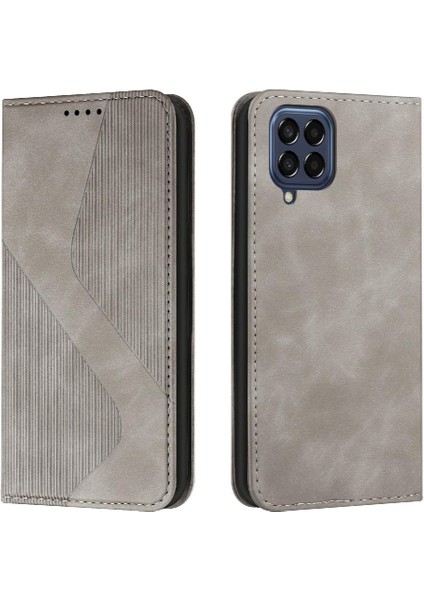 Samsung Galaxy M33 5g Cüzdan Kickstand Için Kılıf Folio Flip Kart Yuvaları Pu (Yurt Dışından)