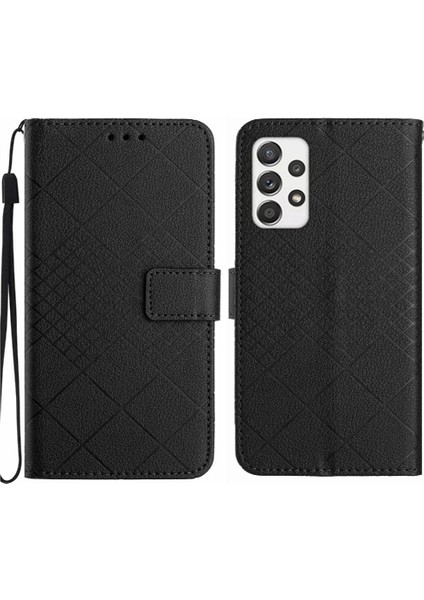 Samsung Galaxy A73 5g Manyetik Kapak Için Flip Case Cüzdan Pu Deri Kart (Yurt Dışından)