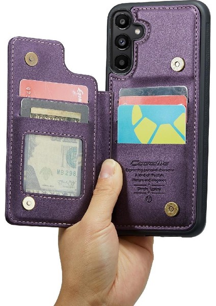 Samsung Galaxy Caseme 5g Pu Deri Ince Darbeye Dayanıklı Caseme Cüzdan Kılıf (Yurt Dışından)