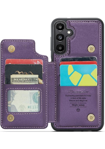 Samsung Galaxy Caseme 5g Pu Deri Ince Darbeye Dayanıklı Caseme Cüzdan Kılıf (Yurt Dışından)