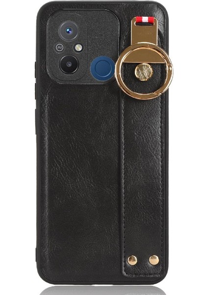 Xiaomi Redmi 12C Uyumluluk Bilek Kayışı Premium Pu Deri Için Kılıf (Yurt Dışından)