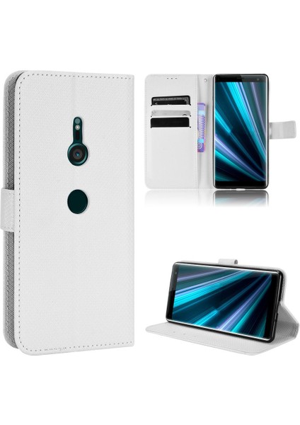 Sony Xperıa Xz3 Manyetik Cüzdan Kart Tutucu Kapak Kickstand Için Kılıf (Yurt Dışından)
