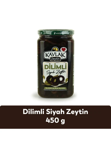 Kavlak Zeytin 450 gr Siyah Dilimli Zeytin