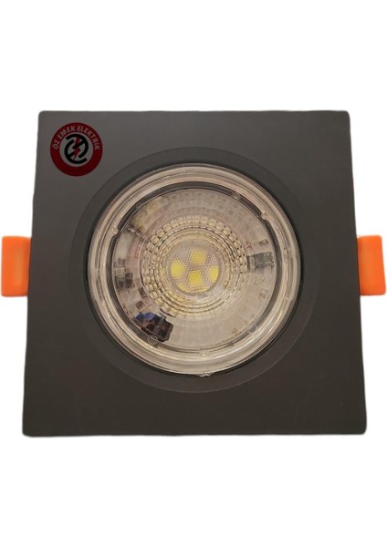 6 Watt 6W Cob LED Spot Siyah Kasa Kare Beyaz Işık