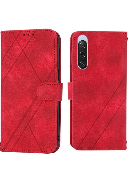 Sony Xperia 10 Iv Bilek Kayışı Için Filp Durumda El Cüzdan Kickstand Kredi (Yurt Dışından)