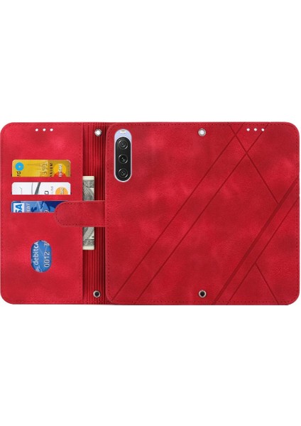 Sony Xperia 10 Iv Bilek Kayışı Için Filp Durumda El Cüzdan Kickstand Kredi (Yurt Dışından) fırsatları