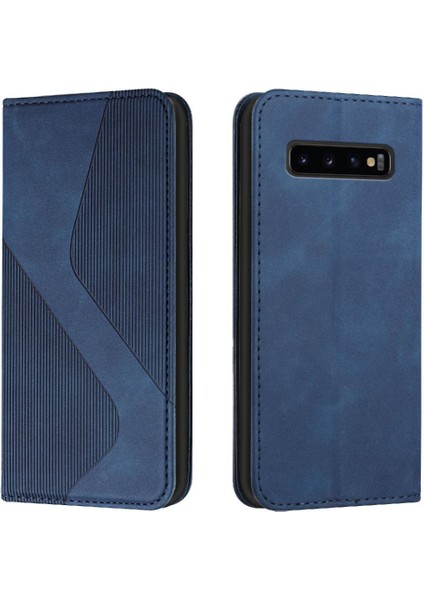 Samsung Galaxy S10 Için Kılıf Pu Deri Folio Kapak Kart Yuvaları Tutucu Cüzdan (Yurt Dışından)
