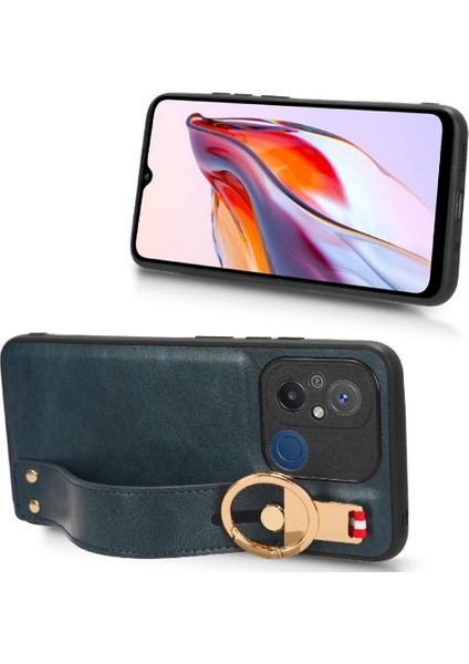 Xiaomi Redmi 12C Uyumluluk Bilek Kayışı Premium Pu Deri Için Kılıf (Yurt Dışından)