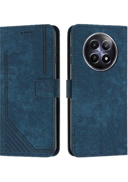 Realme 12 5g Darbeye Kapak Kapak Yan Toka Kart Ekleme Için Kılıf (Yurt Dışından)