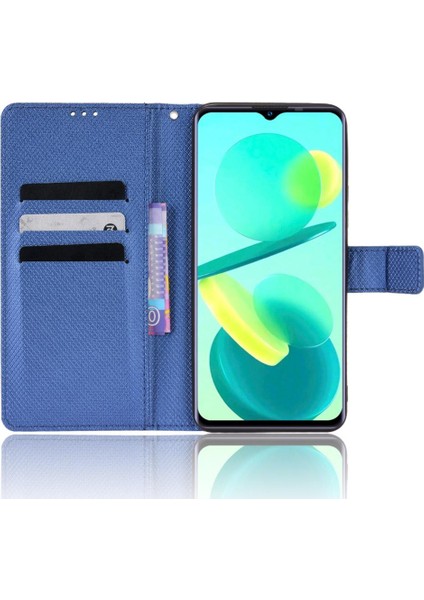 Oukitel C25 Manyetik Cüzdan Kapak Için Kılıf Kickstand Kart Tutucu (Yurt Dışından)