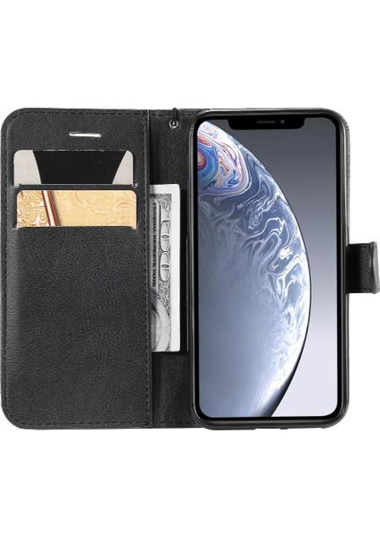Kart Yuvası ile iphone 11 Pro Iş Cüzdan Telefon Kılıfı Için Flip Case Yüksek (Yurt Dışından)
