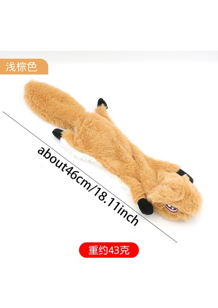 Evcil Hayvan Oyuncakları Deri Kabuk Peluş Sincap Köpek Oyuncakları Ses Taşlama Diş Temizleme Kendi Kendine Zevk Çiğneme Oyuncakları (Yurt Dışından)