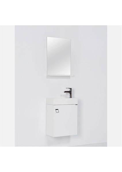Alara Beyaz Banyo Dolabı 45 cm