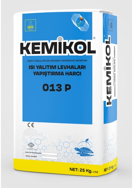 Kemıkol Isı Yalıtım Plaka Yapıştırma Harcı Beyaz
