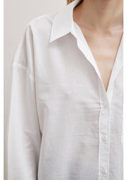 Klasik Pamuklu Gömlek Beyaz modelleri