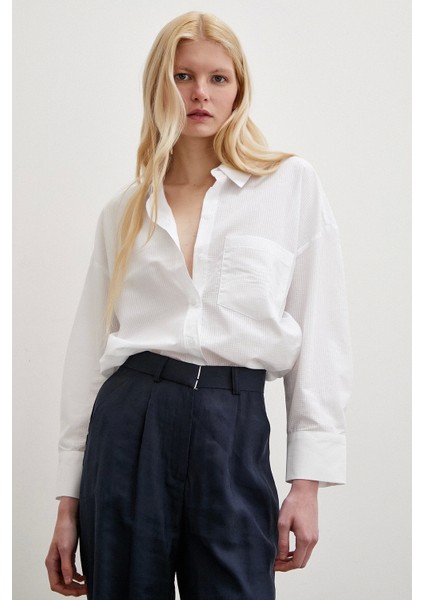 Klasik Pamuklu Gömlek Beyaz indirimleri