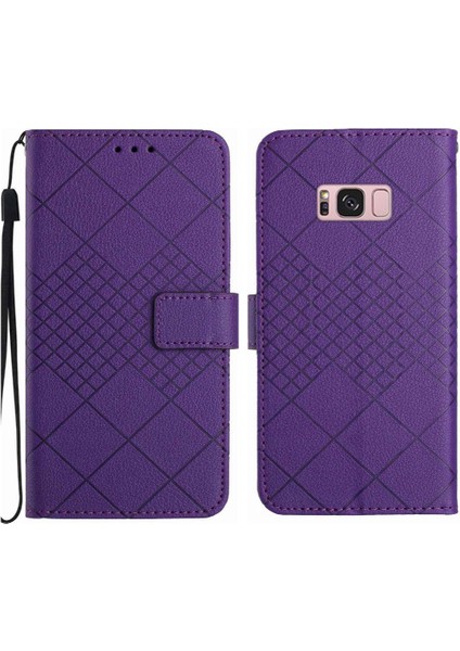 Samsung Galaxy S8 Için Flip Case Kart Yuvası Standı Manyetik Kapak Cüzdan Pu (Yurt Dışından)