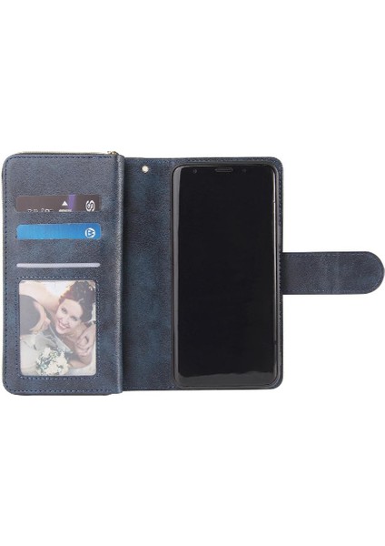 Samsung Galaxy S9 Cüzdan Durumda 9 Kart Yuvaları Kart Tutucu ile Flip (Yurt Dışından) indirimleri