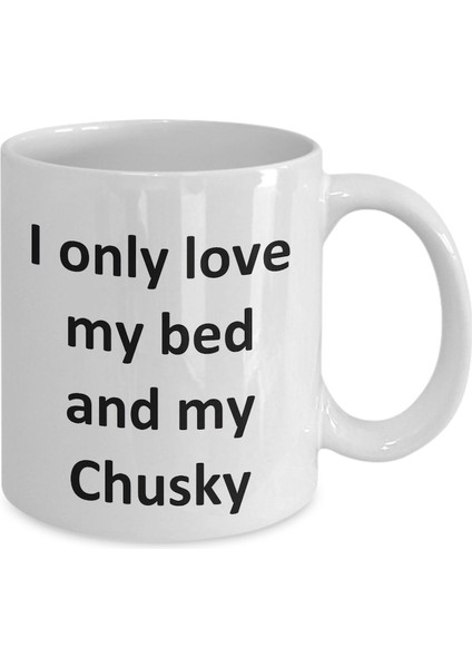 Komik Chusky Kupa - Love My Bed ve Chusky Dog Kahve Fincanı - Ingilizce Kahve Kupa Bardak fiyatları