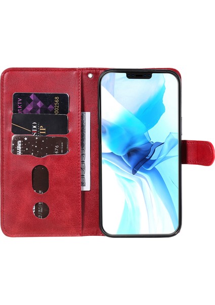 Ile Uyumlu iPhone 12/12 Pro Moda Fermuar Çevirme Deri Telefon Kılıfı Kart Tutuculu Manyetik Cüzdan Telefon Kılıfı (Yurt Dışından) fırsatları
