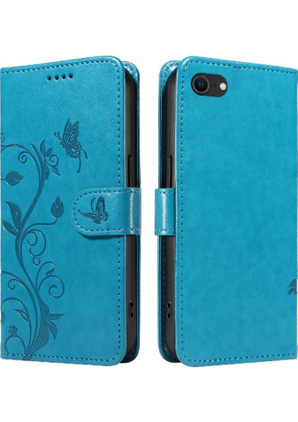 IPhone 6/6s ve Kart Yuvası Kabartmalı Kelebek Cüzdan Telefon Kılıfı (Yurt Dışından)