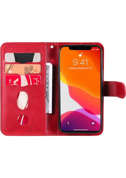 Ile Uyumlu iPhone 13 Mini Moda Fermuar Çevirme Deri Telefon Kılıfı Kart Tutuculu Manyetik Cüzdan Telefon Kılıfı (Yurt Dışından) fırsatları