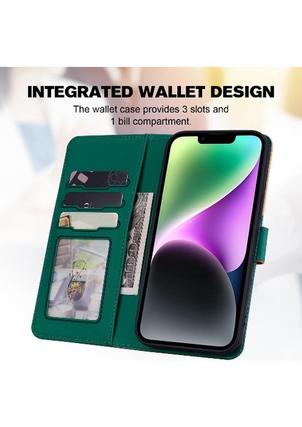 Iphone 14 Için Kılıf Artı Kapak Kapak Kılıf Darbeye Basit Cüzdan (Yurt Dışından) modelleri
