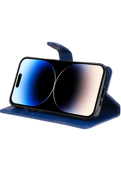 Iphone 15 Pro Için Flip Case Yüksek Kaliteli Deri Iş Cüzdan Telefon (Yurt Dışından)