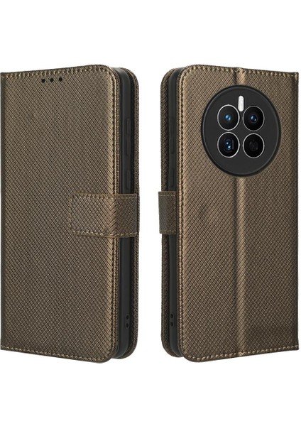 BDT Boutique Huawei Mate 50 Için Kılıf Manyetik Cüzdan Kart Tutucu Kapak Kickstand (Yurt Dışından)