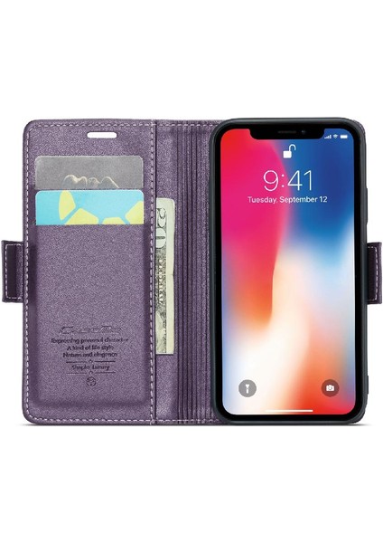 IPhone X/xs Kickstand Darbeye Dayanıklı Durumda Kart Yuvası Cüzdan (Yurt Dışından)