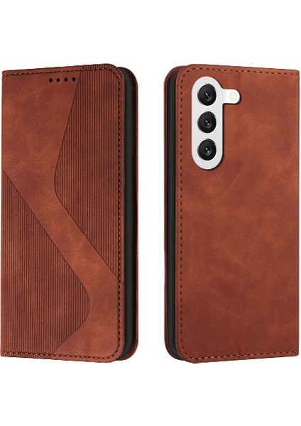 Samsung Galaxy S23 Için Kılıf Cüzdan Kickstand Kart Yuvaları Tutucu Folio Kapak (Yurt Dışından)