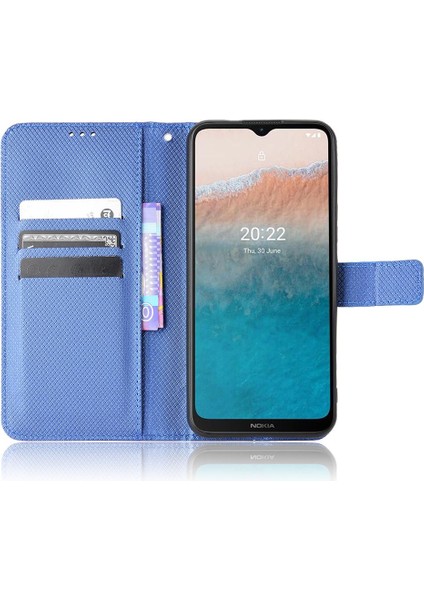 BDT Boutique Nokia C21 Artı Kickstand Kapak Kart Tutucu Manyetik Cüzdan (Yurt Dışından)