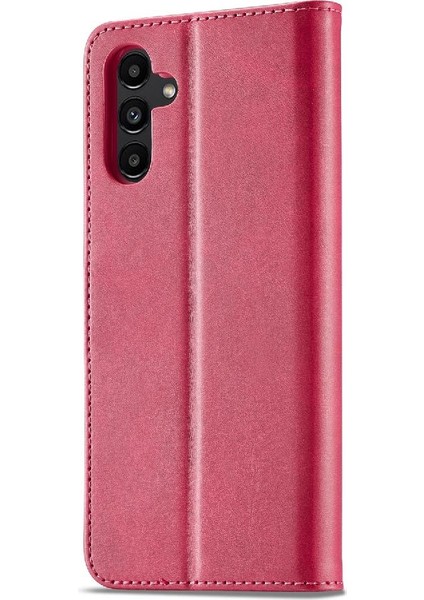 Samsung Galaxy S23 Fe 5g Için Kılıf Tutucu ile Buzağı Doku Yatay Çevir (Yurt Dışından)