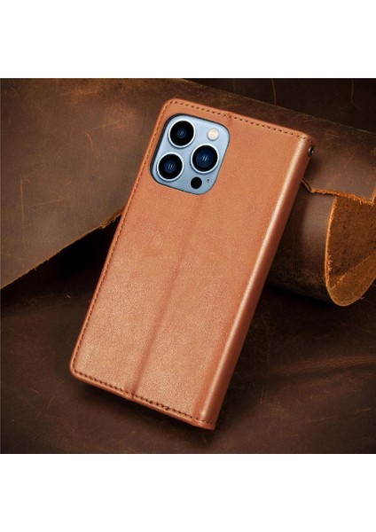 IPhone 13 Için Kılıf Pro Max Cüzdan Fonksiyonu Moda Tasarımı Zarif Flip (Yurt Dışından)