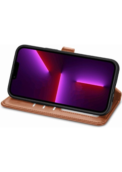 IPhone 13 Için Kılıf Pro Max Cüzdan Fonksiyonu Moda Tasarımı Zarif Flip (Yurt Dışından)