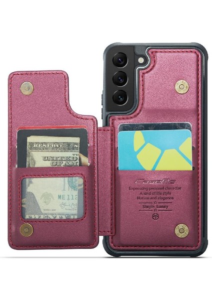 Samsung Galaxy S21 Pu Deri Kickstand Rfıd Ince Için Caseme Cüzdan Kılıf (Yurt Dışından) indirimleri