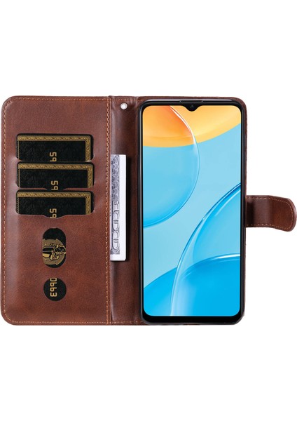 Ile Uyumlu Oppo A16K Moda Fermuar Çevirme Deri Telefon Kılıfı Kart Tutuculu Manyetik Cüzdan Telefon Kılıfı (Yurt Dışından) fırsatları