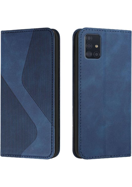 Samsung Galaxy A51 4g Manyetik Cüzdan Kickstand Kart Yuvaları Tutucu (Yurt Dışından)