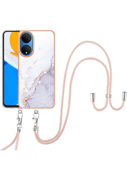 Onur X7 Mermer Tampon Crossbody Kordon Askısı Anti-Scratch Yumuşak (Yurt Dışından)