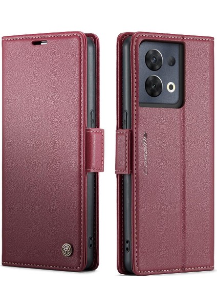 Oppo Caseme 8 Pro 5g Anti Dolandırıcılık Cüzdan Durumda Kart Yuvası Durumda (Yurt Dışından)