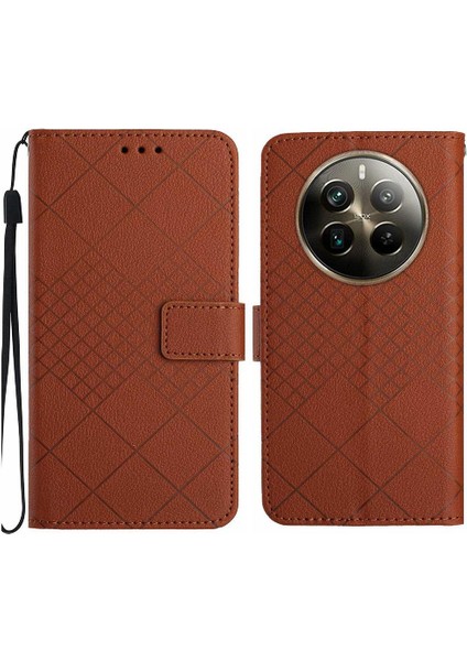 Realme Için Flip Case 12 Pro Artı Kart Yuvası Standı Cüzdan Pu Deri Kapak (Yurt Dışından)
