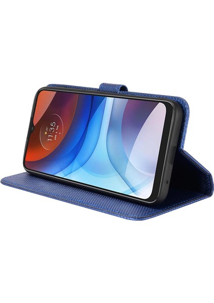 BDT Boutique Motorola Moto E7 Güç Kickstand Manyetik Cüzdan Kapak Kart Tutucu Için Kılıf (Yurt Dışından)