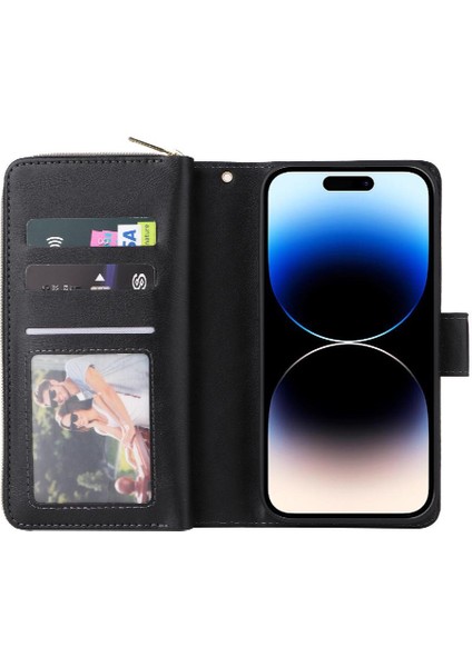 9 Kart ile El Kayışı Cüzdan Kılıf ile iphone 14 Pro Kart Tutucu Için Kılıf (Yurt Dışından) fiyatları