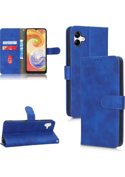 Samsung Galaxy A04 4g Tam Koruma Deri Folio Flip Case (Yurt Dışından)